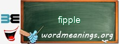 WordMeaning blackboard for fipple